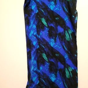 Seth Aaron | Black/Blue/Green | Lightweight Infinity Scarf  | One Size